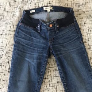 Madewell side panel skinny maternity jeans